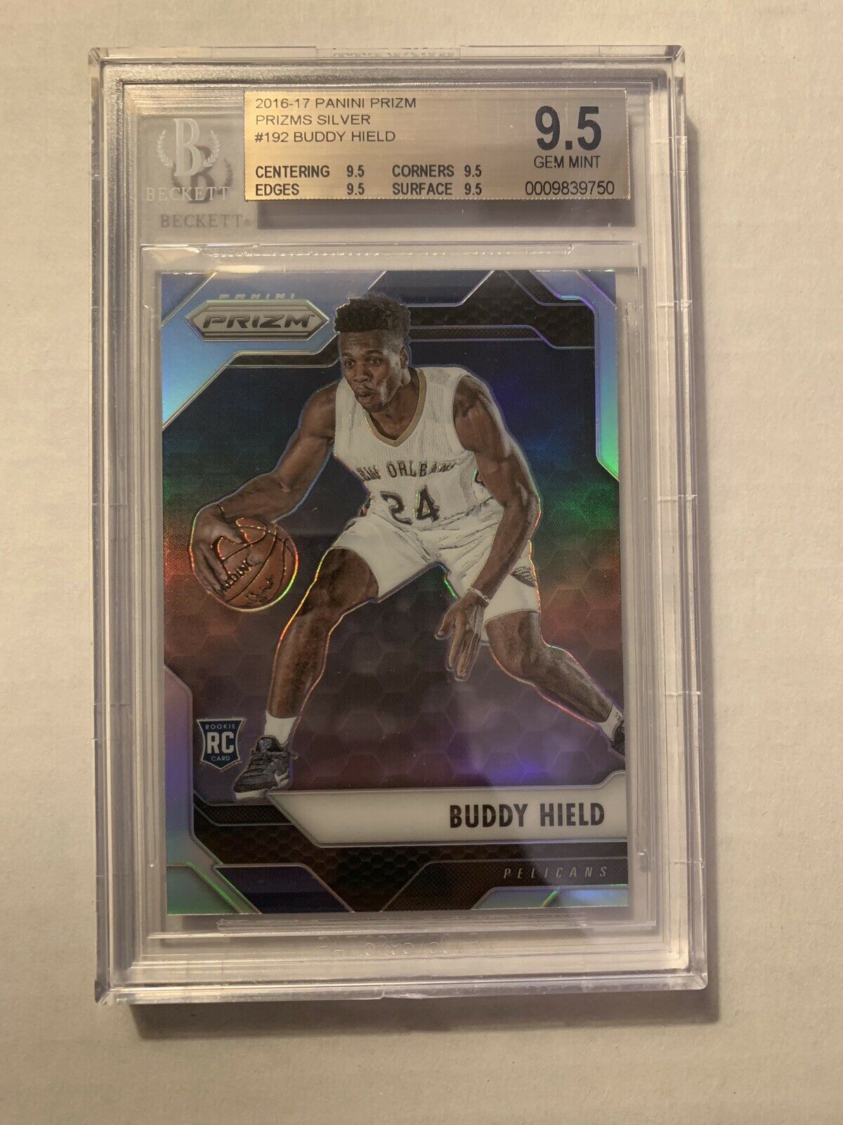 Image of 2016-17 Panini PrizmS Silver Buddy Hield sports trading card