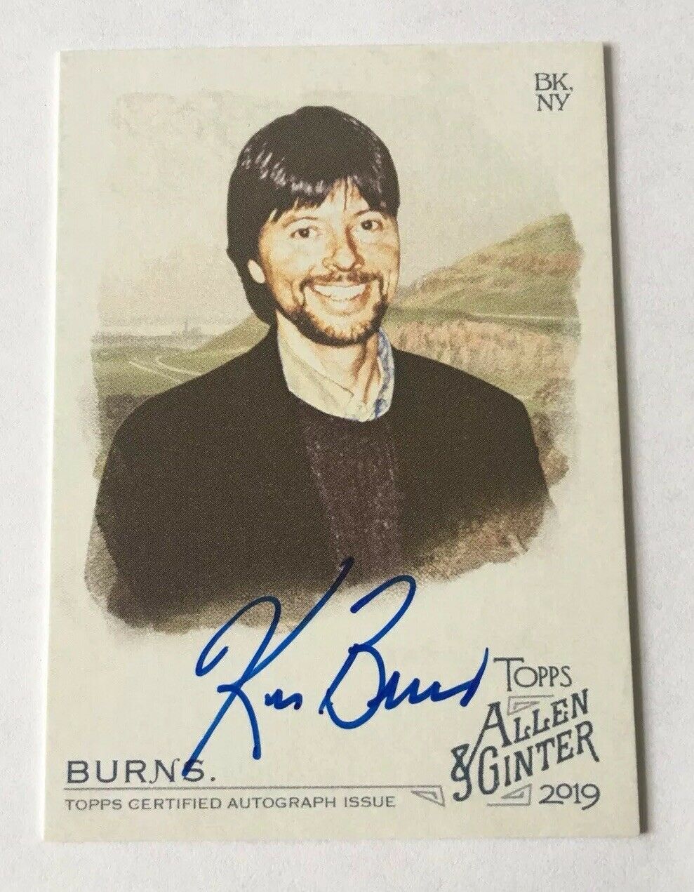 2019 Topps A&G Ken Burns Full Size Auto FSA-KB