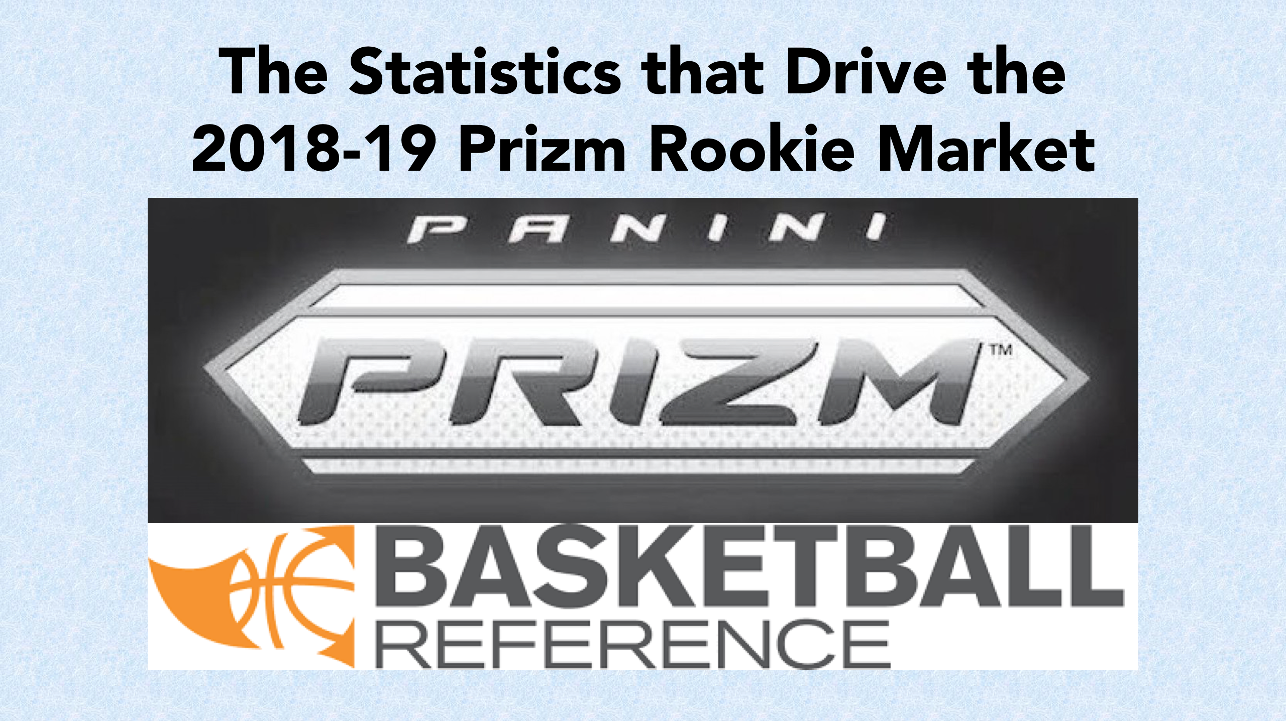 Header image with the name of the blog and the Panini Prizm and Basketball Reference logos