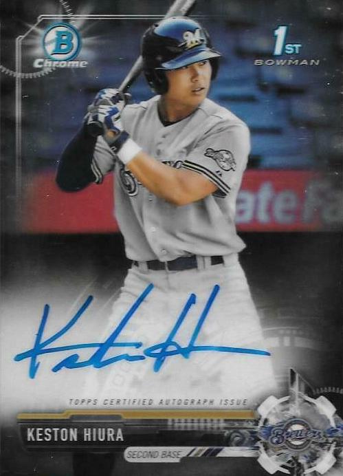 Image of Keston Hiura sports trading card