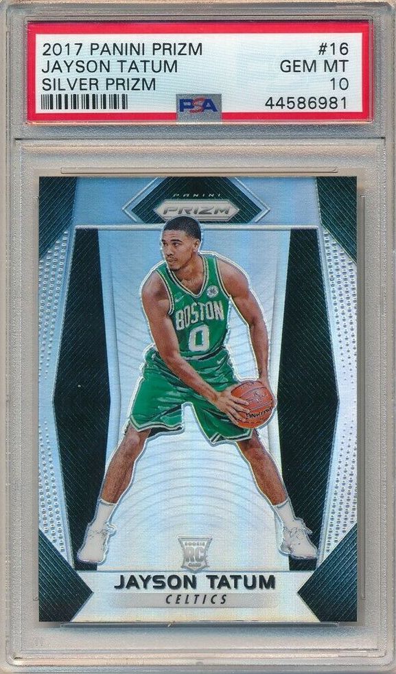 2017 Panini Prizm Jayson Tatum Silver Prizm sports card