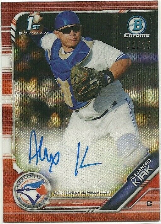 Alejandro Kirk, Toronto Blue Jays, 1st Bowman sports card