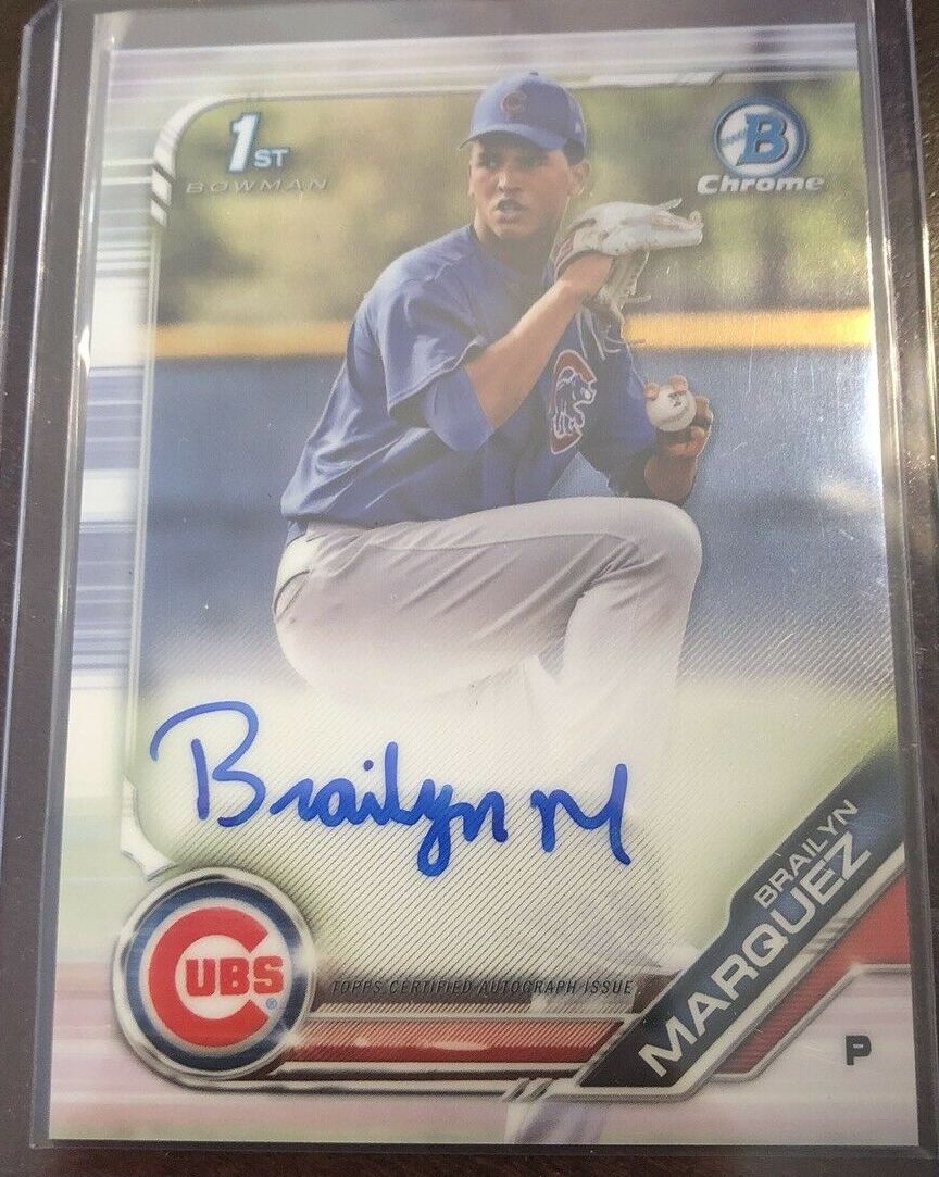 Brailyn Marquez, Chicago Cubs, 1st Bowman sports card