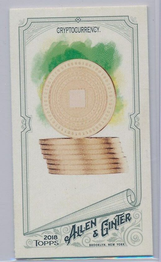 2018 Topps Allen & Ginter Cryptocurrency card