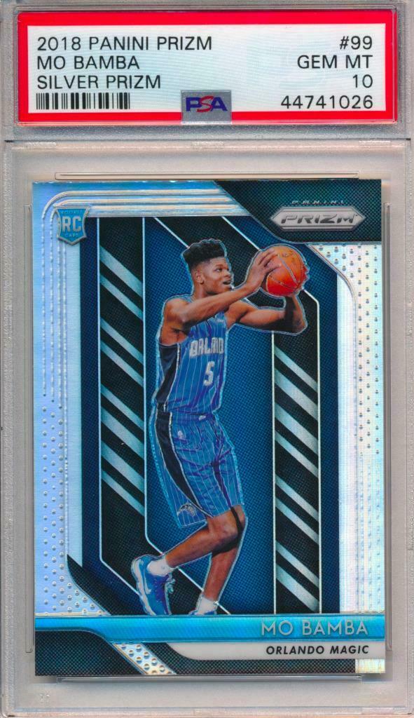 Image of 2018 Panini Prizm Mo Bamba Silver Prizm sports trading card