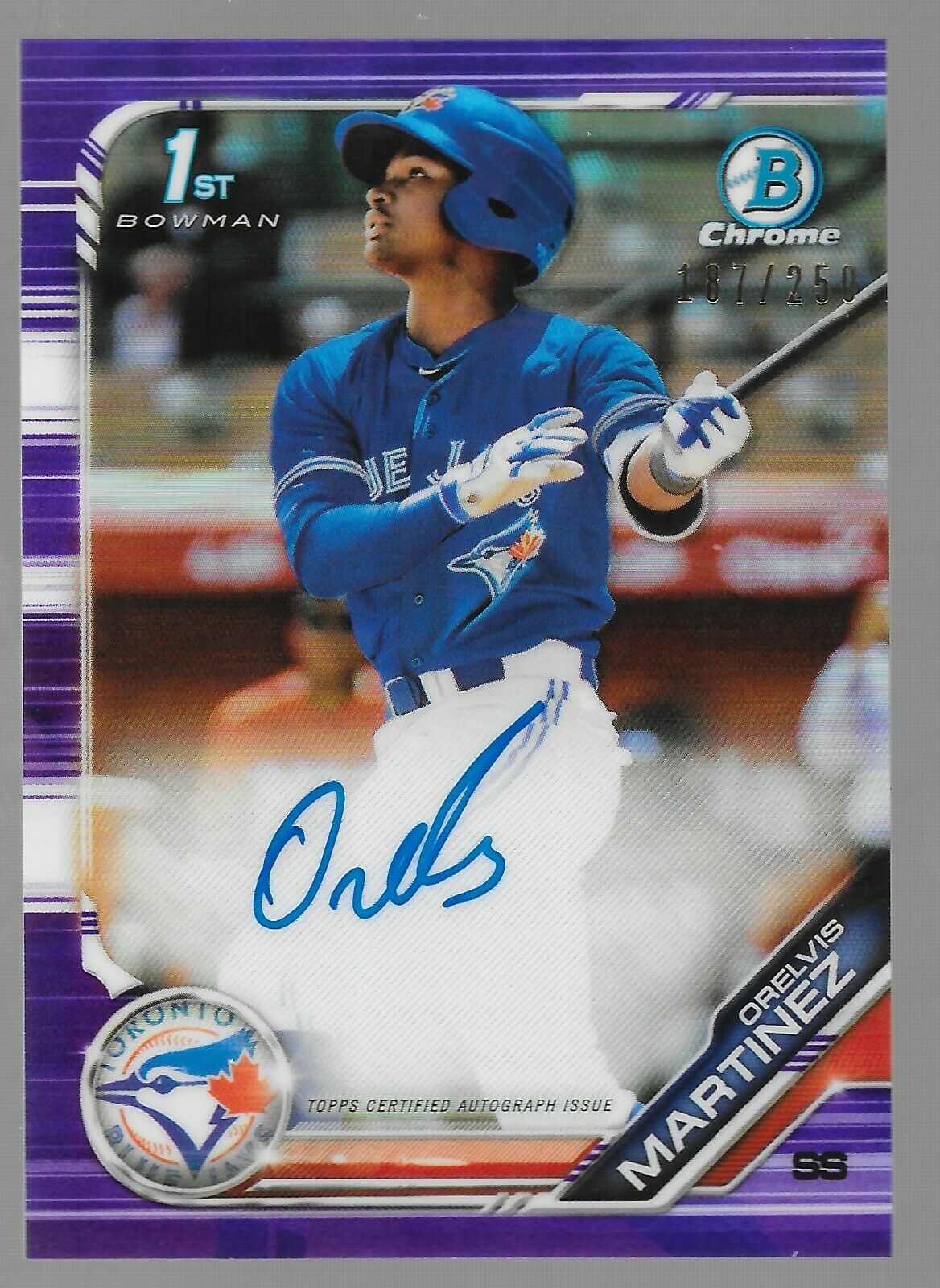 Orelvis Martinez, Toronto Blue Jays, 1st Bowman sports card