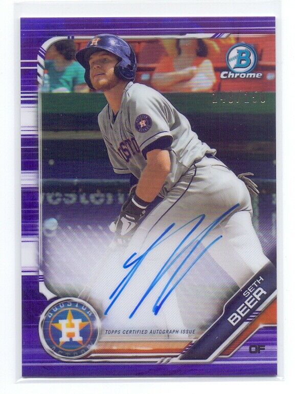 Seth Beer, Houston Diamondbacks, 1st Bowman sports card